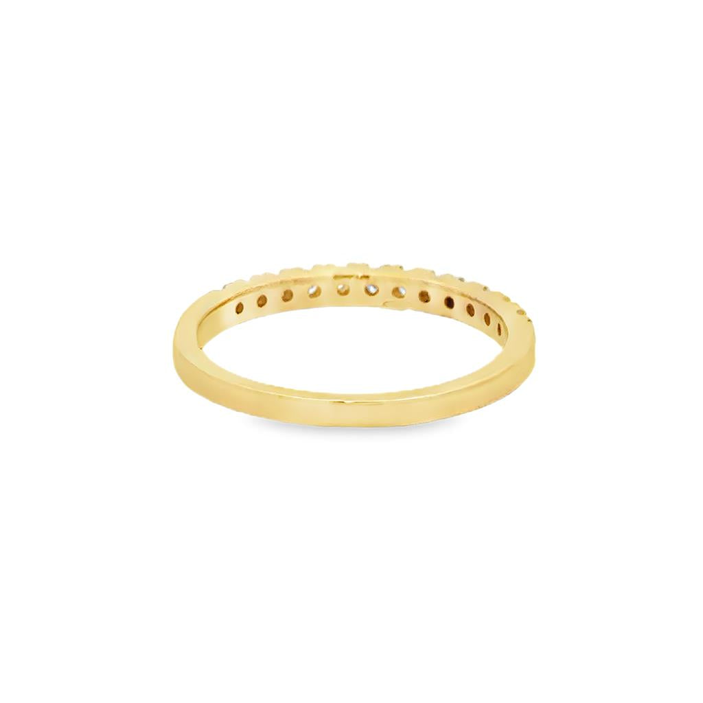0.20 CTW Diamond 14K Yellow Gold Half Band