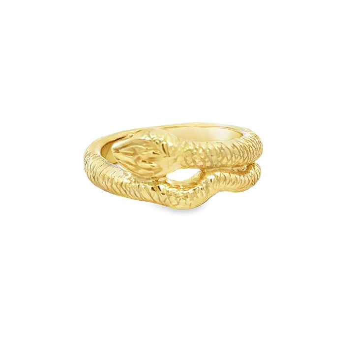 Sal Praschnik 14K Yellow Gold Snake Ring