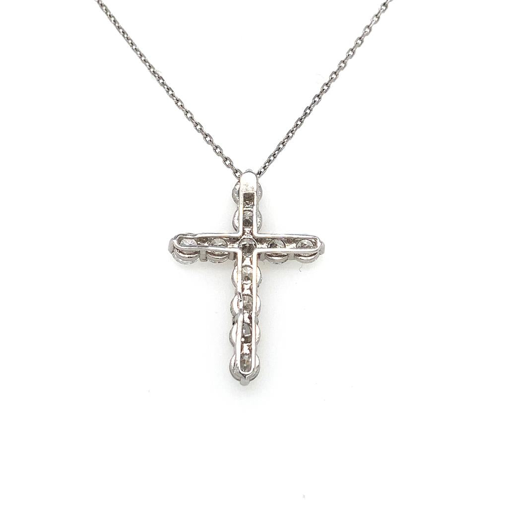 3.55ct Diamond Cross Necklace