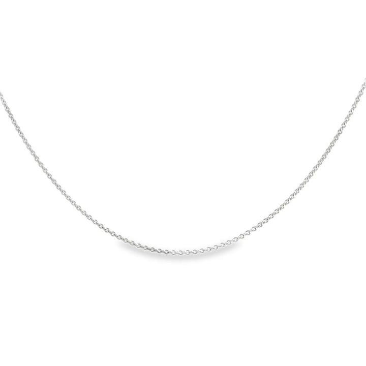 18K White Gold Chain Necklace – 16" | 1.6mm Wide