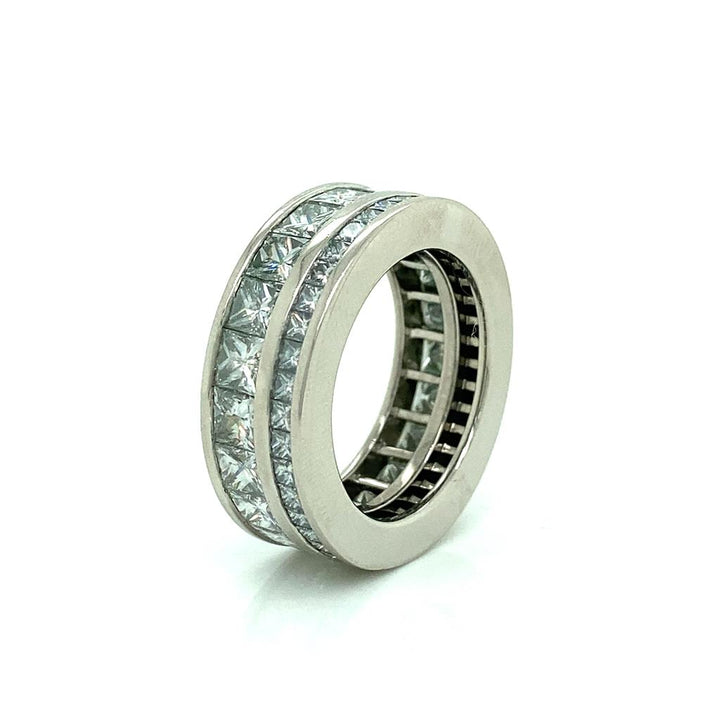 Robert Procop Artist Proof 5.62 CTW French Cut Diamonds Platinum Eternity Ring