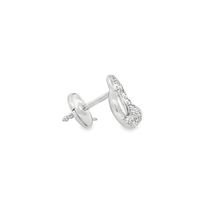 Pre-Owned Tiffany & Co. Elsa Peretti 0.60 CTW Diamond Platinum Heart Earrings