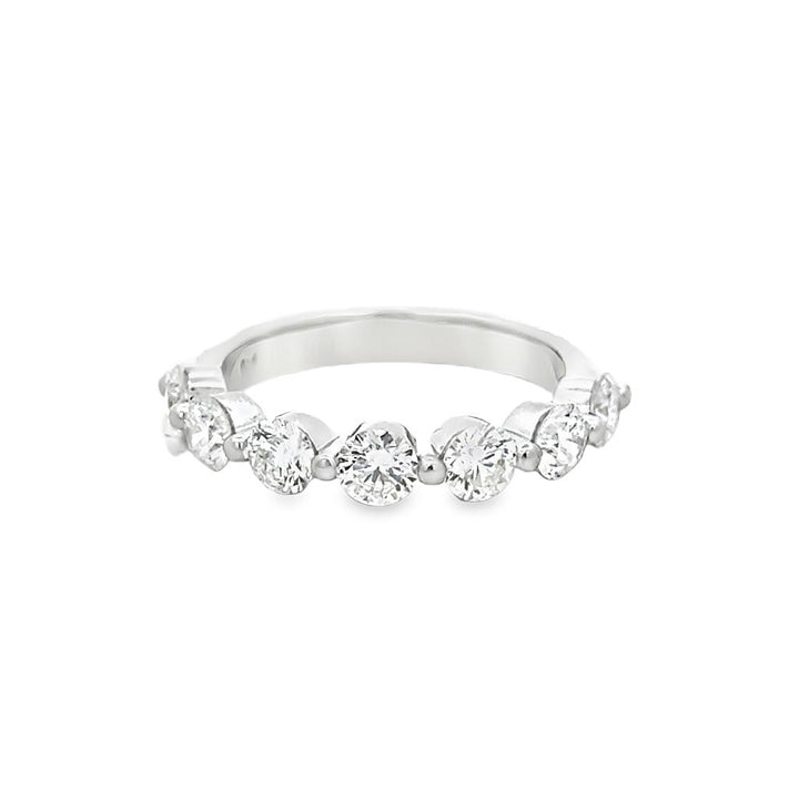 1.50 CTW Diamond 14K White Gold Shared Prong Band Ring