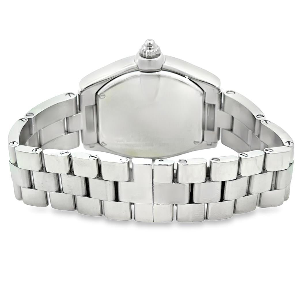 Ladies Cartier Roadster 31mm Stainless Steel Watch with Pink Dial – Pre-Owned