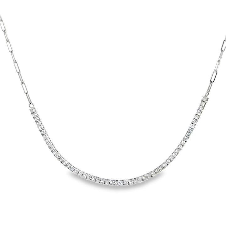 2.00 CTW Diamond 14K White Gold Necklace