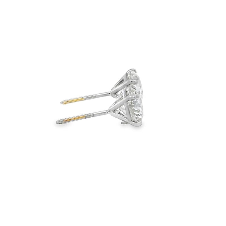 5.03 CTW Diamond 18K White Gold Stud Earrings