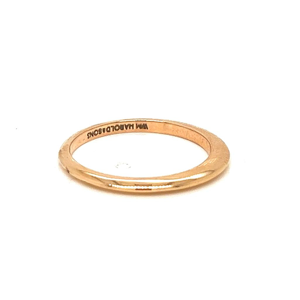 18K Rose Gold Wedding Band