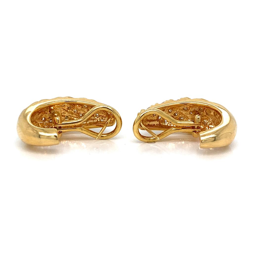 14K Yellow Gold .85ct Diamond Earrings