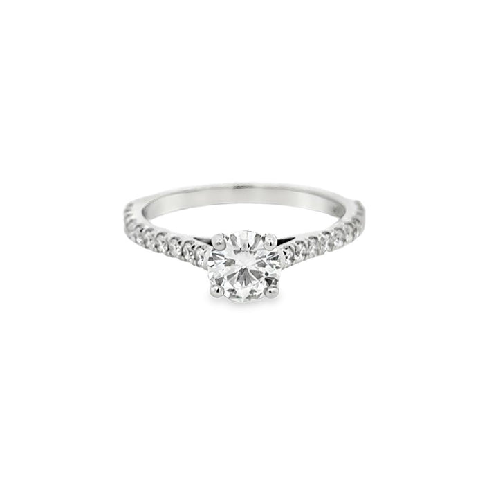 0.94 CTW Diamond 14K White Gold Engagement Ring – Wm. Harold & Sons Collection