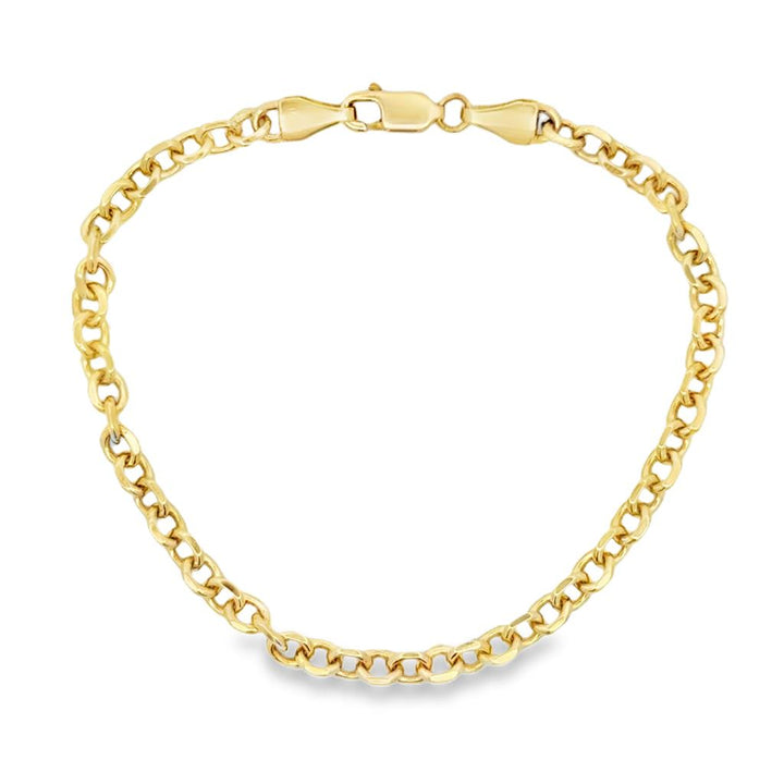 14K Yellow Gold Link Bracelet – 7.25"