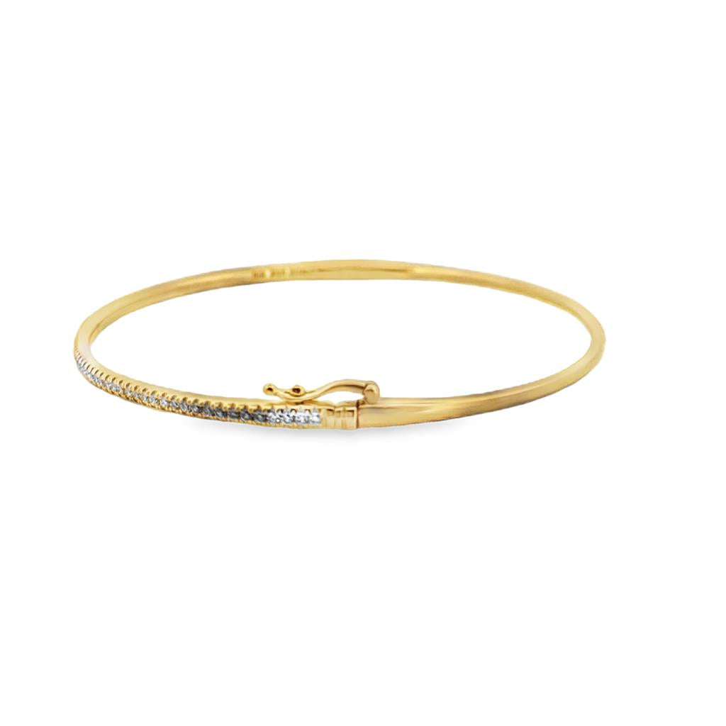 Bony Levy 0.51 CTW Diamond Bangle Bracelet – 18K Yellow Gold