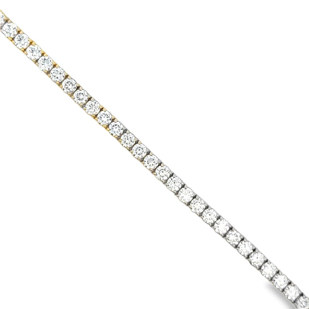 10.09 CTW Diamond Tennis Bracelet in 14K Yellow Gold