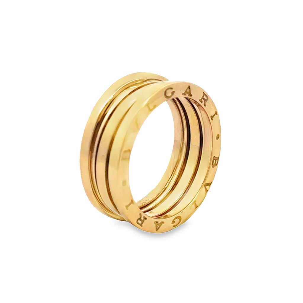 Bulgari B.Zero1 18K Yellow Gold 9mm Men’s Band Ring – Size 9.75