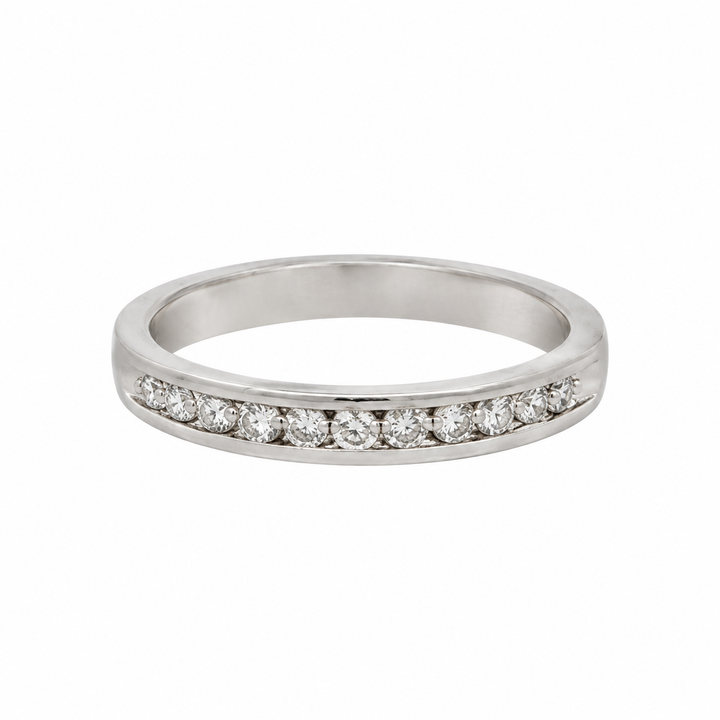 0.22 CTW Diamond 14K White Gold Band Ring