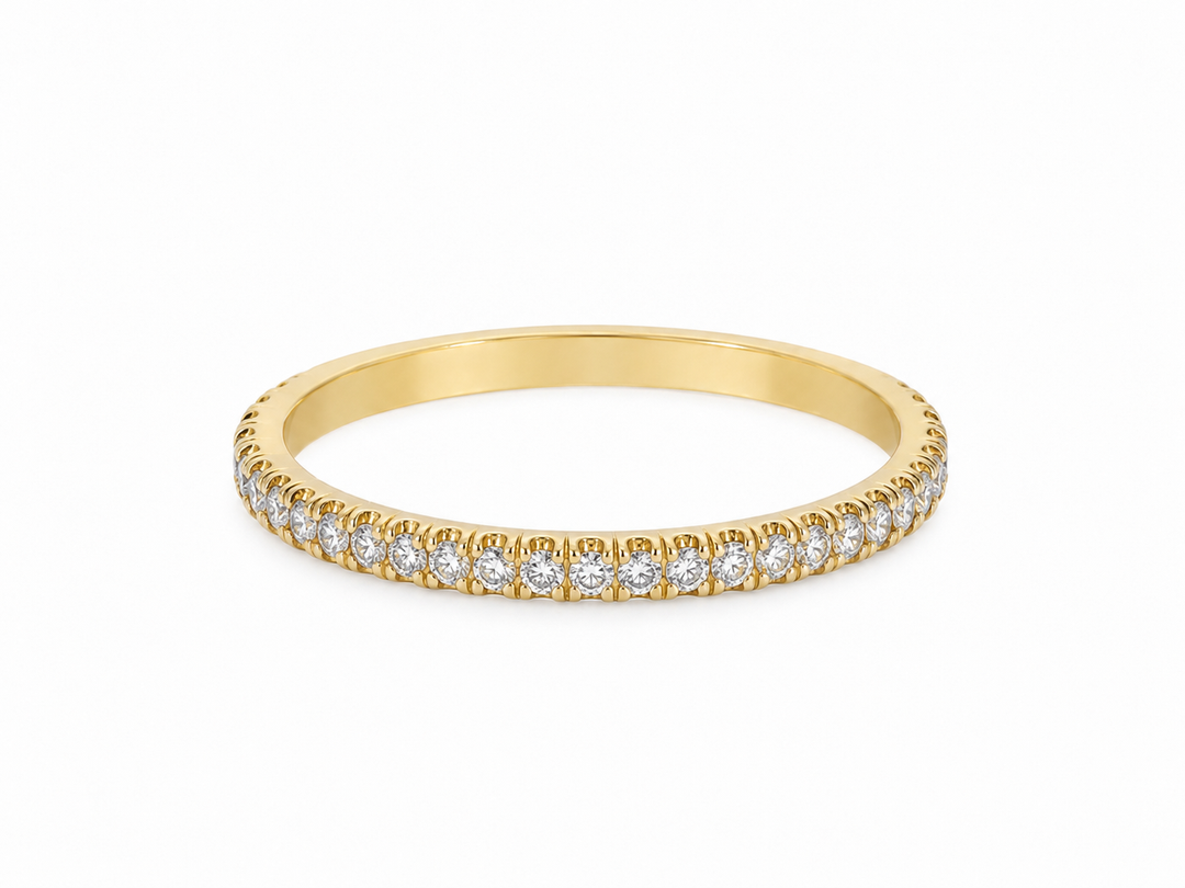 0.31 CTW Diamond 18K Yellow Gold Wedding Band