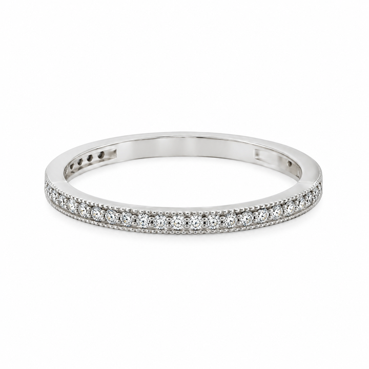 0.20 CTW Diamond 14K White Gold Stacking Band Ring