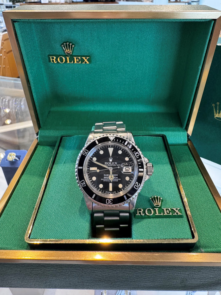 Pre-Owned Vintage Rolex Submariner 1680 Stainless Steel Watch – Circa 1975