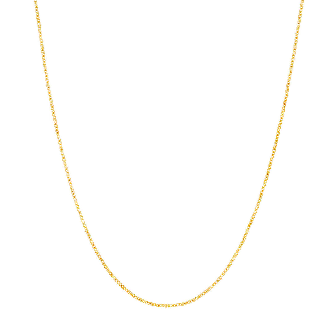 14K Yellow Gold 1.05mm 22" Chain Necklace