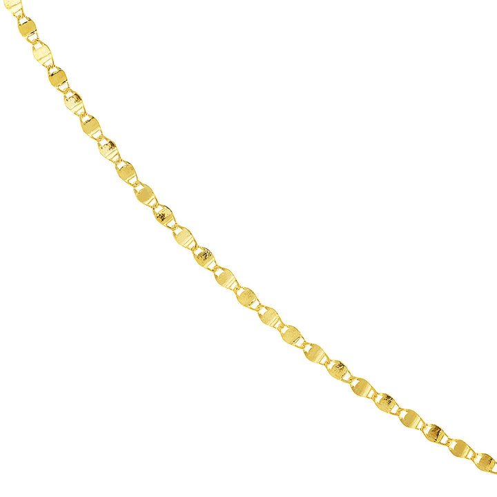 14K Yellow Gold 2.70mm Valentino Chain Necklace