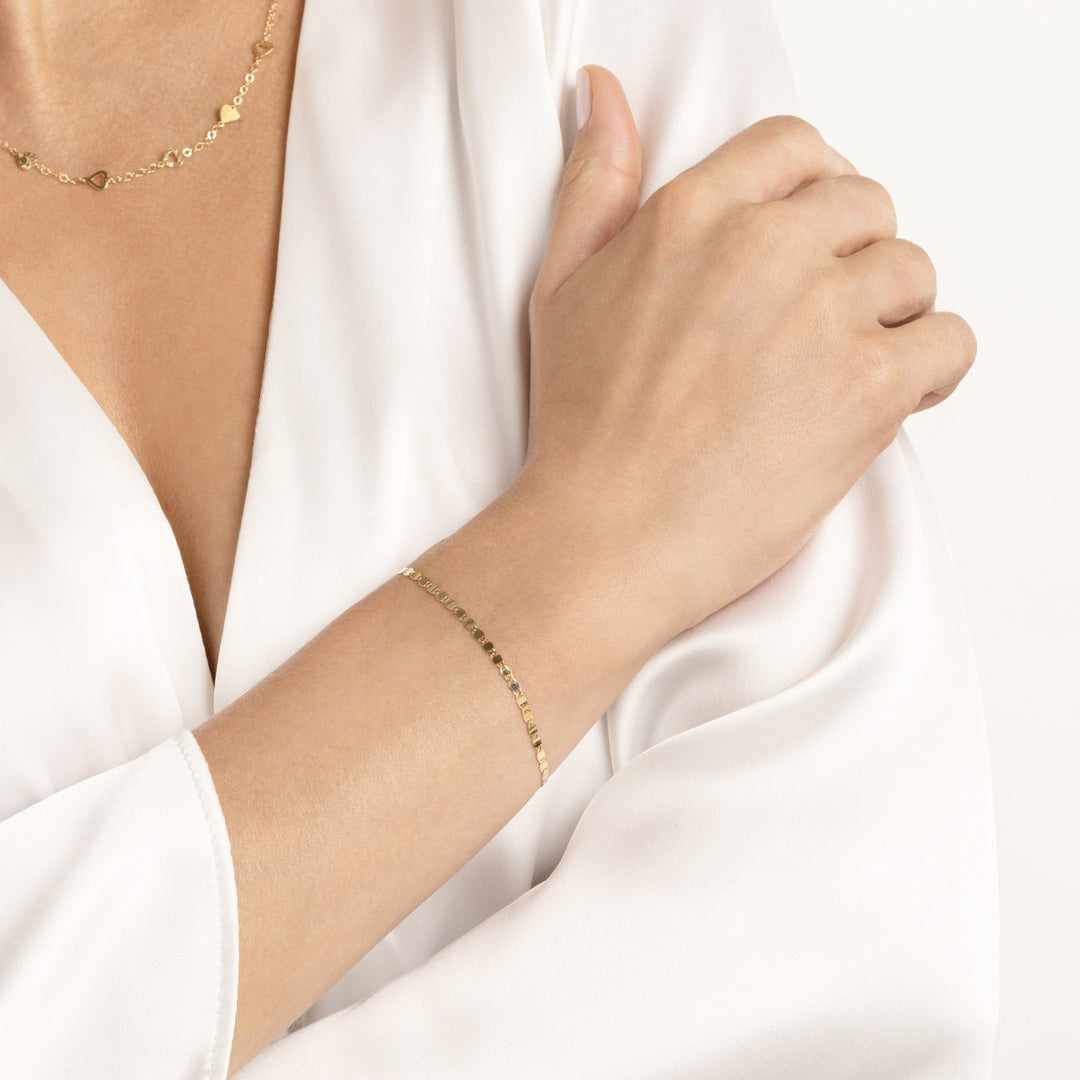 14K Yellow Gold 2.70mm Valentino Chain Necklace