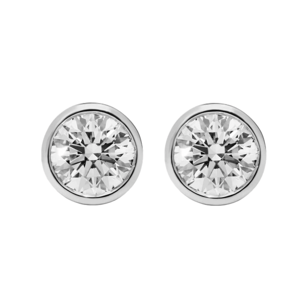 Signature Diamond Stud Earrings 0.57 CTW in 14K White Gold