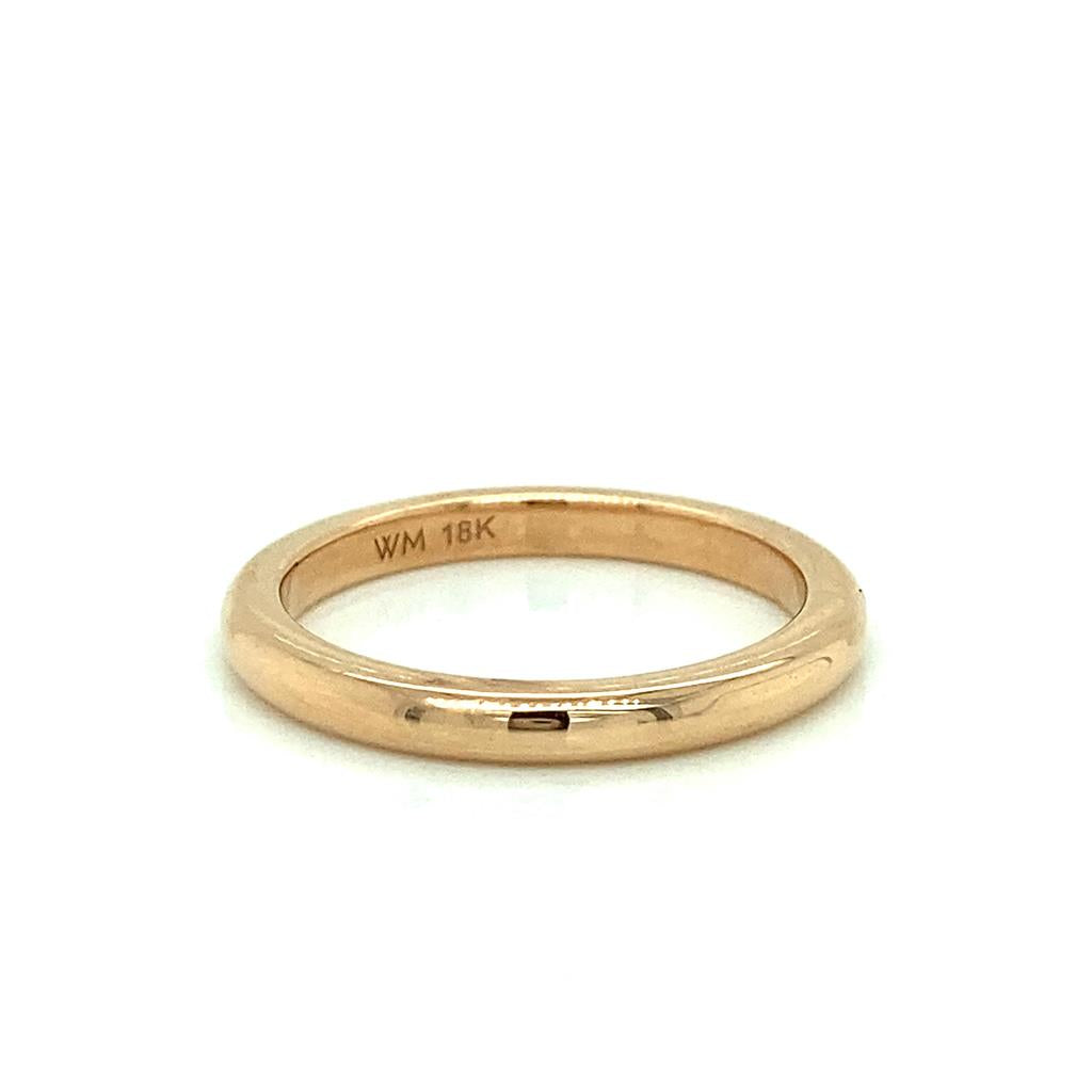 2.2mm Rose Gold Wedding Band