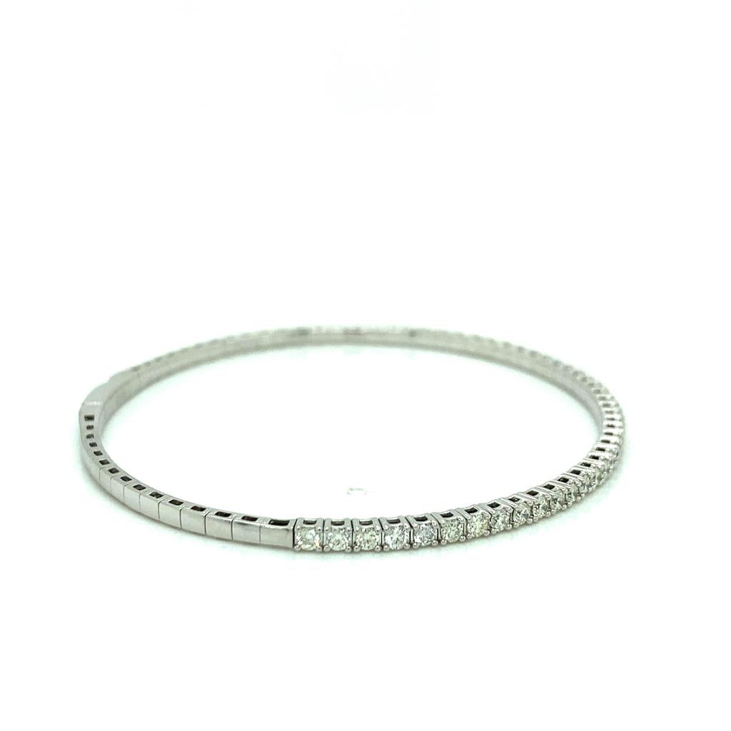 1.01ct Diamond Flexible Bangle Bracelet