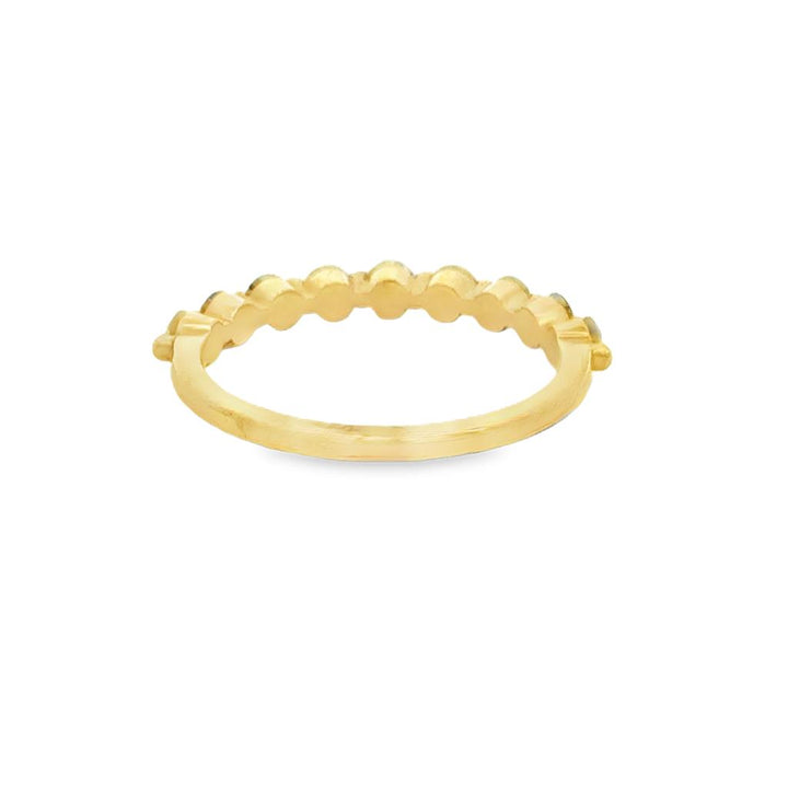 0.57 CTW Diamond 18K Yellow Gold Wedding Band – 2.5mm