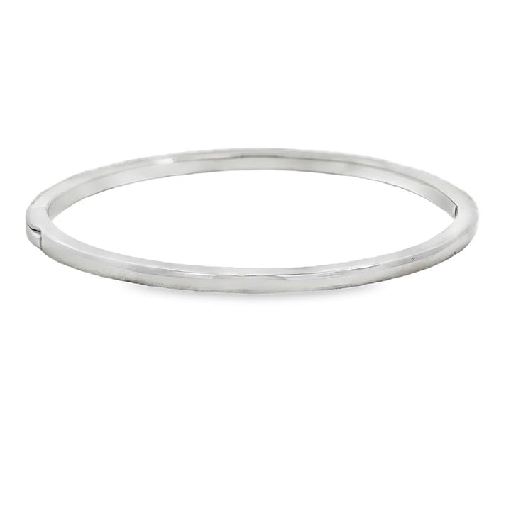 1.72 CTW Diamond 14K White Gold Bangle Bracelet