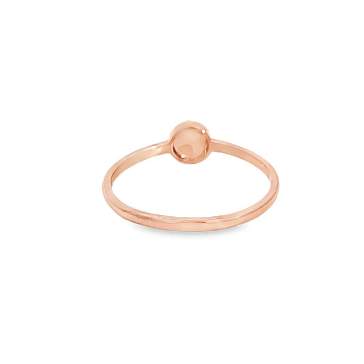 0.05 CTW Diamond Pavé Petite Circle Ring in 10K Rose Gold
