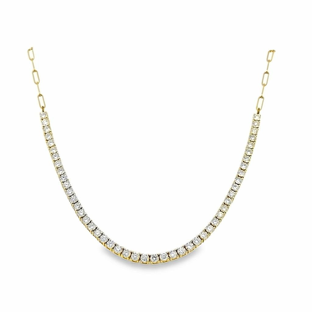 3.00 CTW Diamond 14K Yellow Gold Necklace