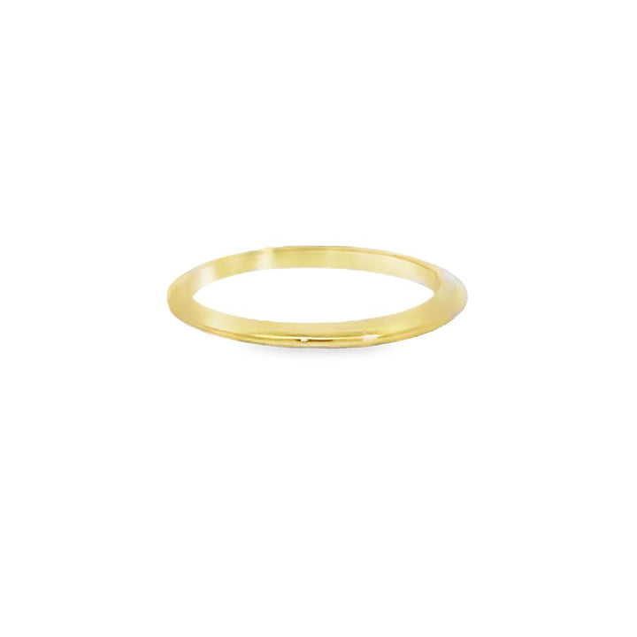18K Yellow Gold Knife Edge Wedding Band – Wm. Harold Collection – 1.6mm