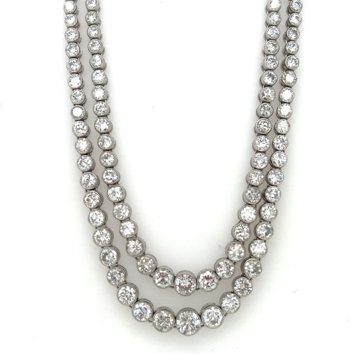22.67ct Diamond Platinum Necklace