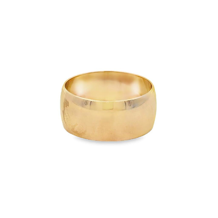 14K Yellow Gold Wide Band – 8mm