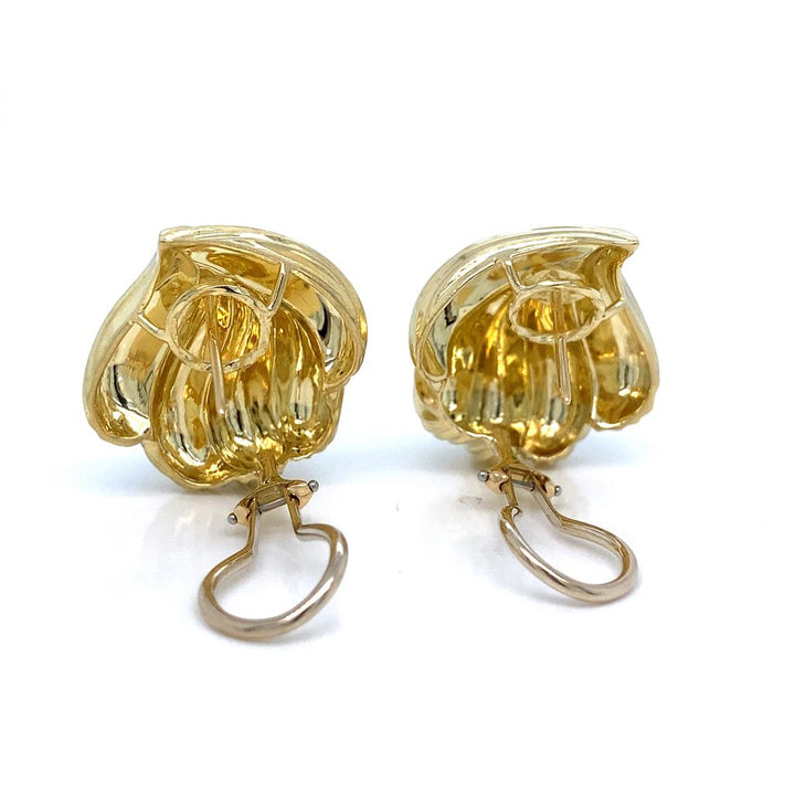 Henry Dunay 18K Yellow Gold Earrings