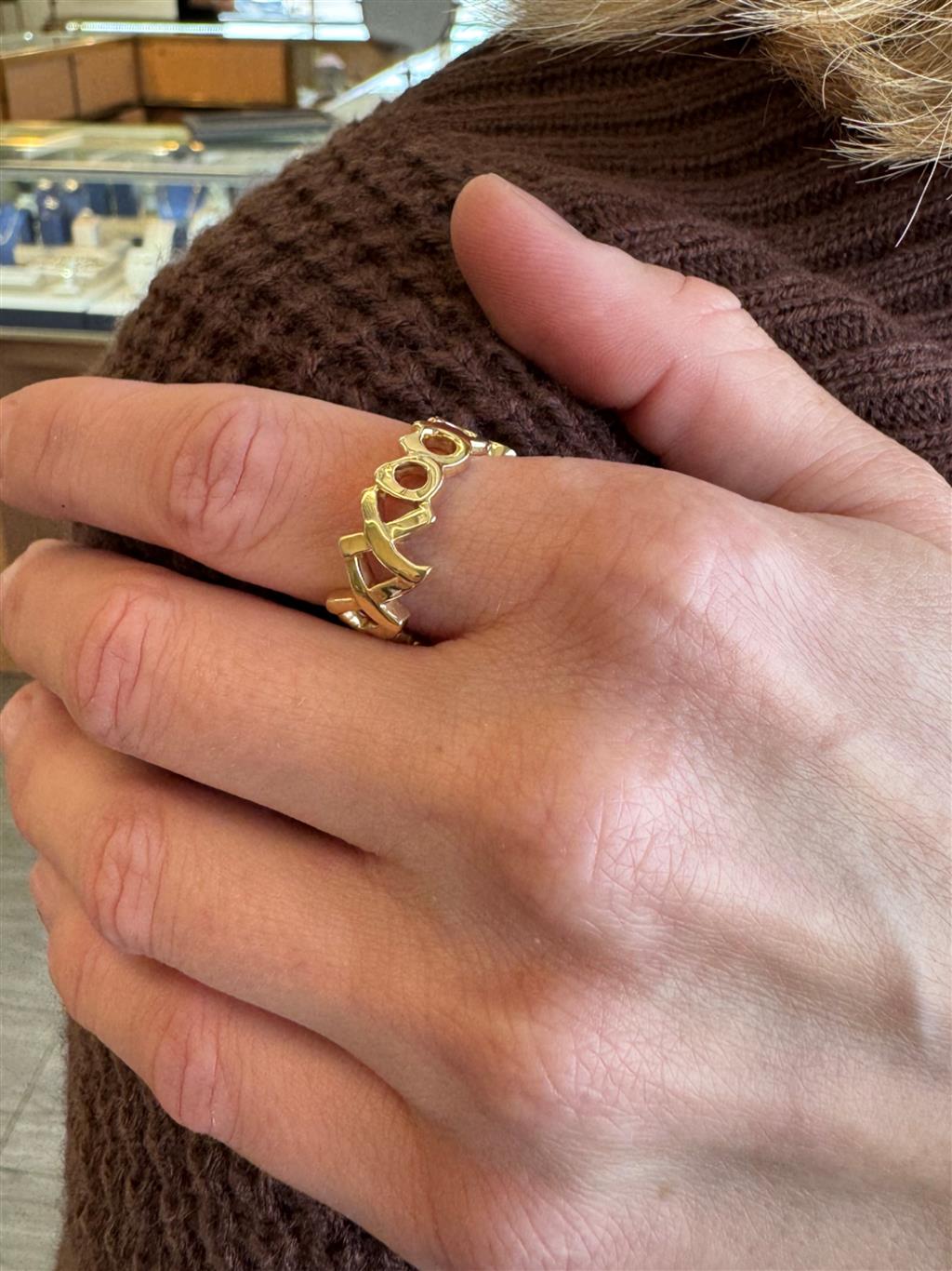 Tiffany hugs and kisses ring hotsell
