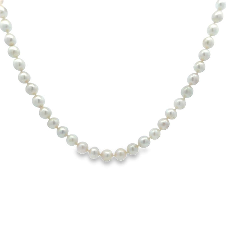 6mm Cream Baroque Pearl 16" Strand Necklace with 14K Yellow Gold Clasp