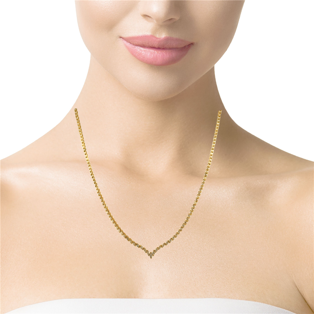 20.64 CTW Marquise Diamond 18K Yellow Gold Necklace
