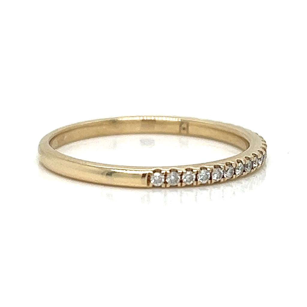 0.25 CTW Round Brilliant Diamond 14K Yellow Gold Ring