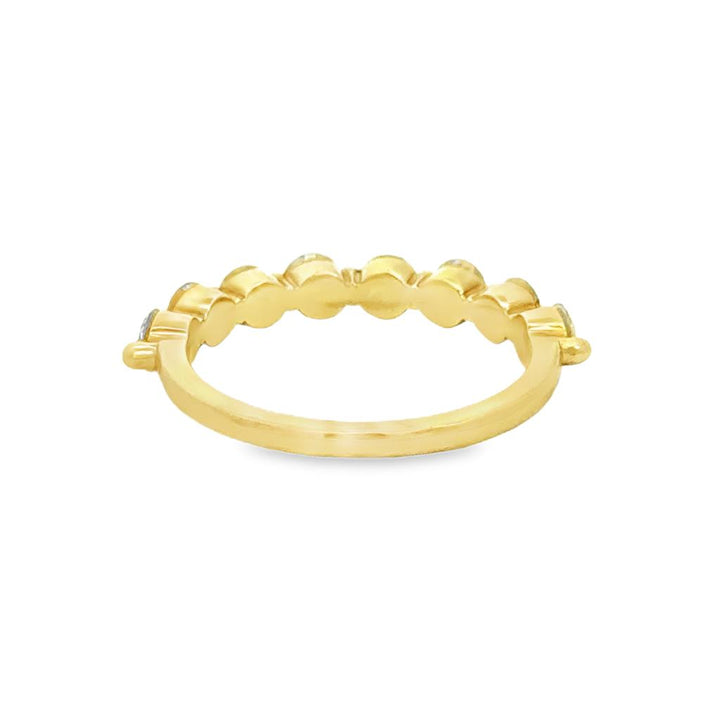1.06 CTW Diamond 18K Yellow Gold Single Shared Prong Band – 3mm