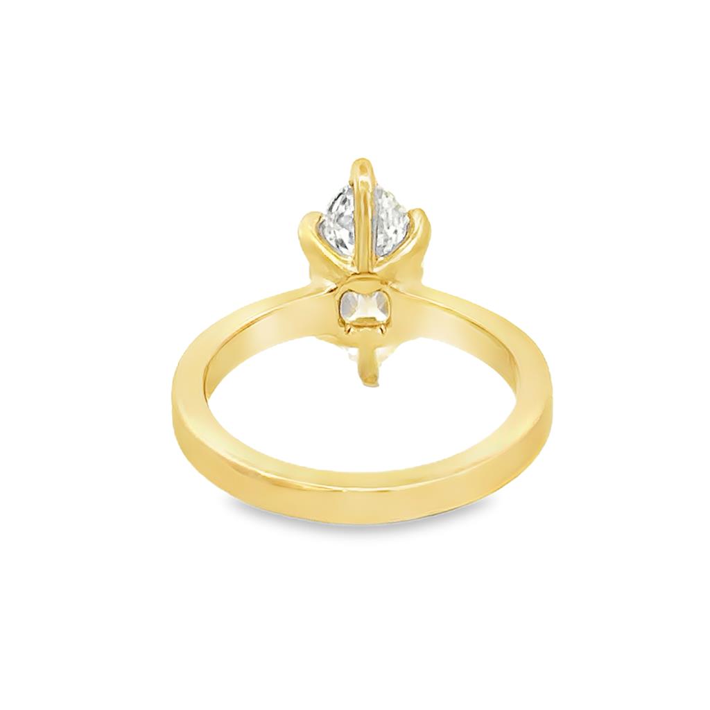 2.38 CT Marquise Diamond 14K Yellow Gold Solitaire Engagement Ring