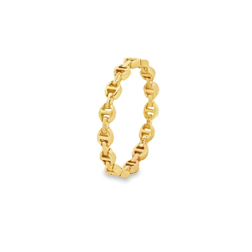 Hoorsenbuhs 18K Yellow Gold Link Band Ring
