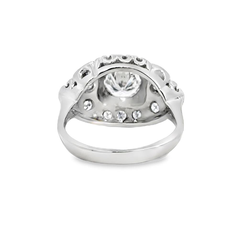 Vintage Diamond Ring in Platinum – 1.00CT Center