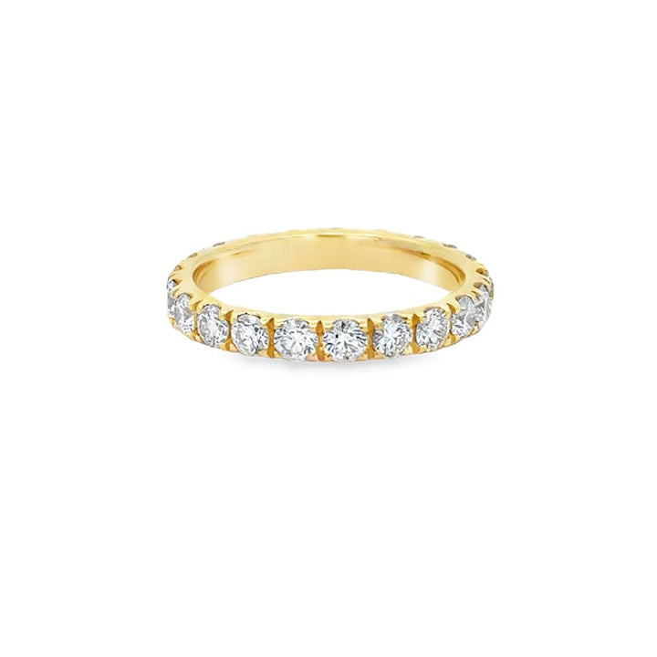 1.73 CTW Diamond 18K Yellow Gold Eternity Band Ring