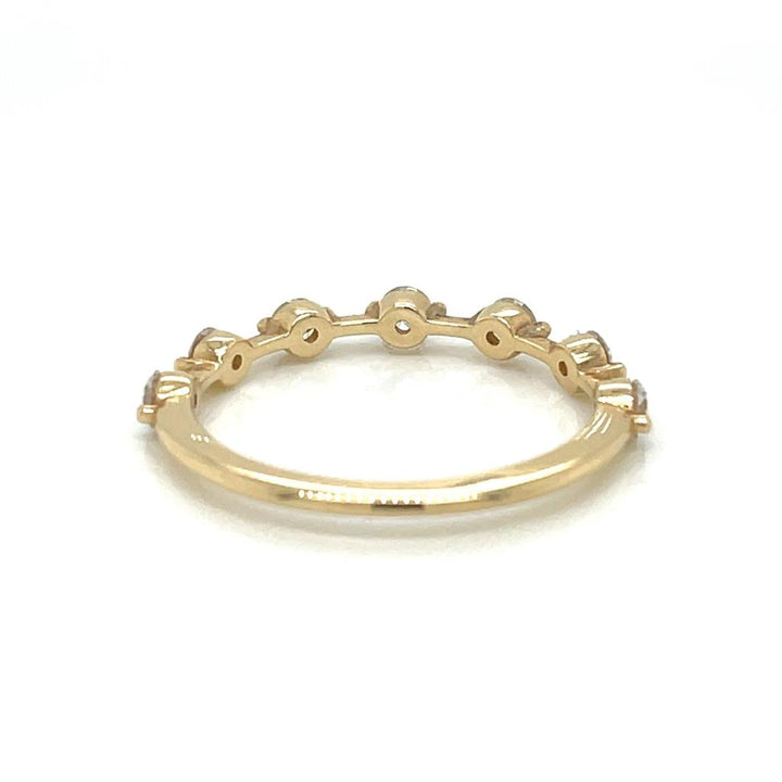 0.50 CTW Round Diamonds 14K Yellow Gold Wedding Band