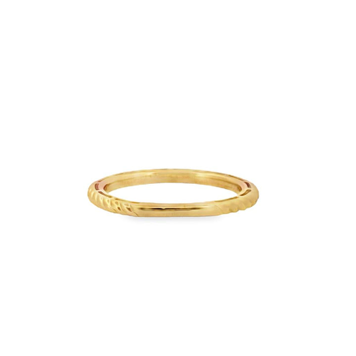 14K Yellow Gold Twisted Stackable Band – 1.75mm