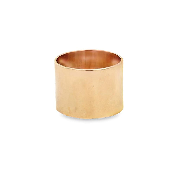 14K Yellow Gold 14mm Super Wide Band Ring – Size 7
