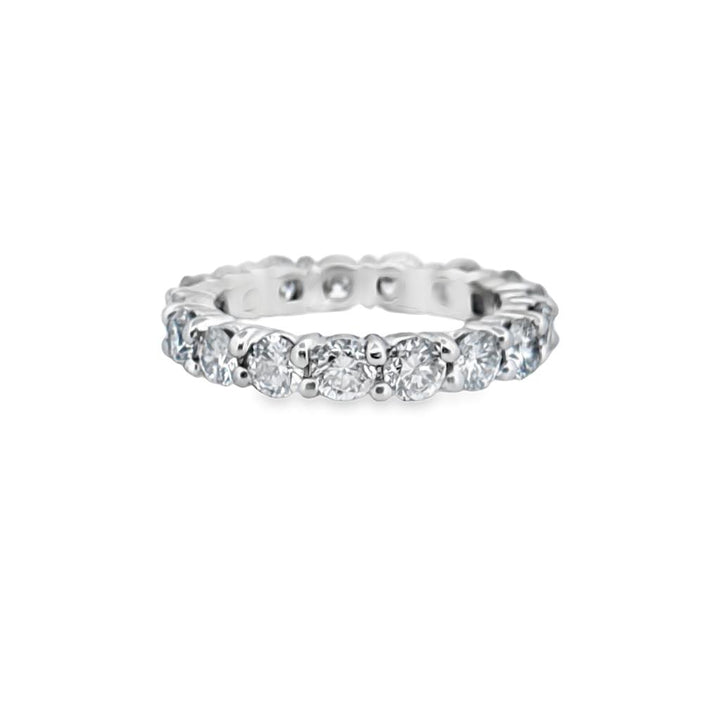 3.40 CTW Round Brilliant Diamond Eternity Band in Platinum
