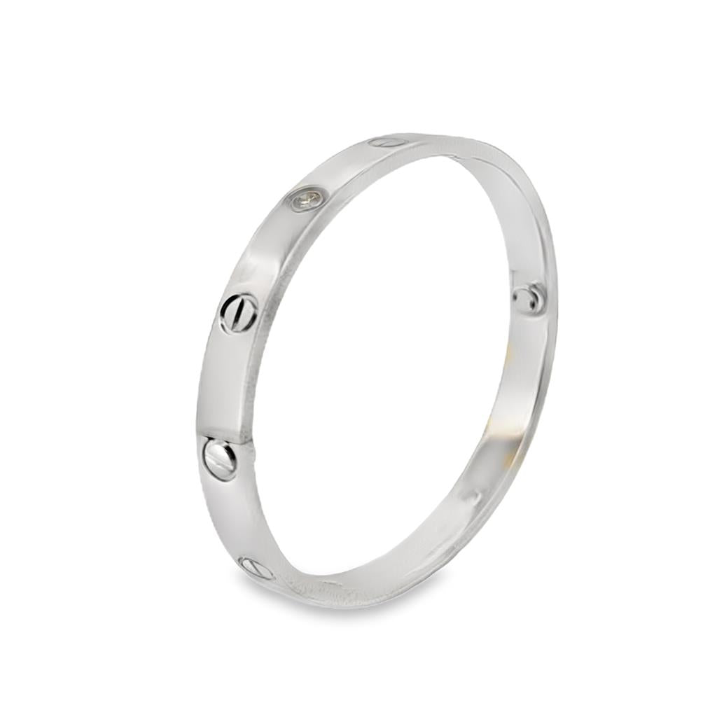 Pre-Owned Cartier Diamond Love Bracelet 18K White Gold