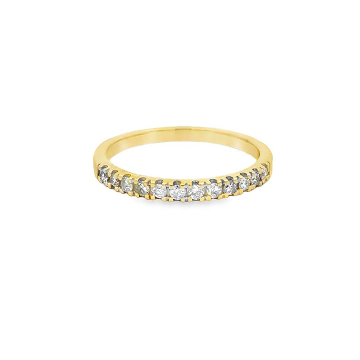 0.20 CTW Diamond 14K Yellow Gold Half Band